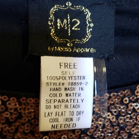 M/2 Multi Colour Sequin Short Sleeve Blouse - Picture 9 of 14